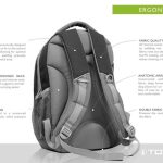 Travel backpacks with ergonomic design