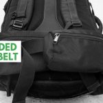 Travel backpacks with ergonomic hip belts
